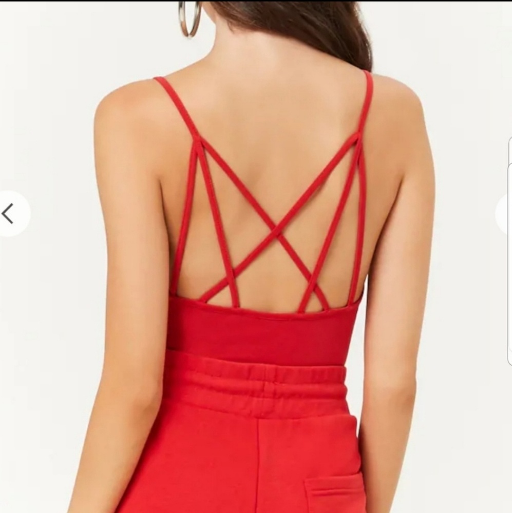 Red bodysuit